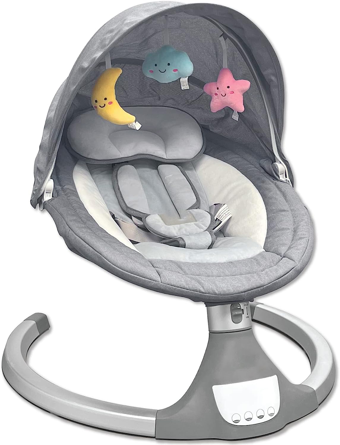 Baby Swing for Newborns - Electric Motorized Infant Swing, Bluetooth Music, 10 Preset Lullabies, Remote - Jool Baby