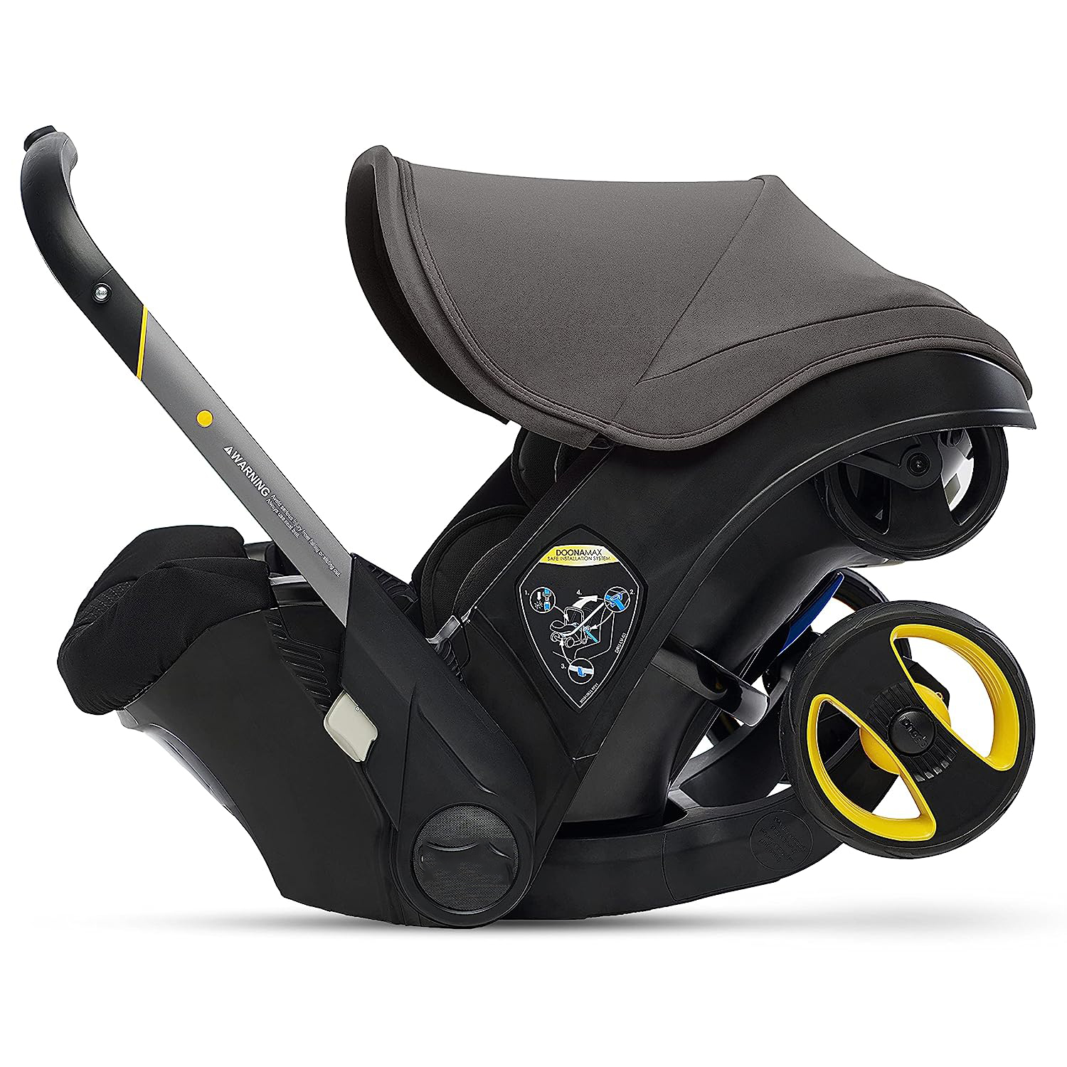 Infant Car Seat & Latch Base - Rear Facing, Car Seat to Stroller in Seconds - US Version, Nitro Black
