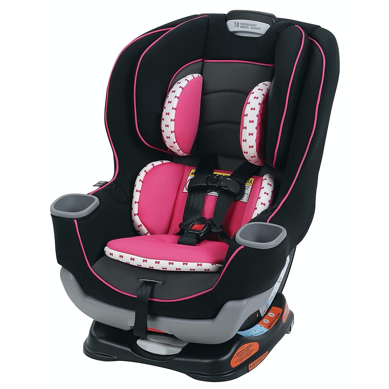 4Ever DLX 4 in 1 Car Seat, Infant to Toddler Car Seat, with 10 Years of Use, Zagg 1 Count (Pack of 1)