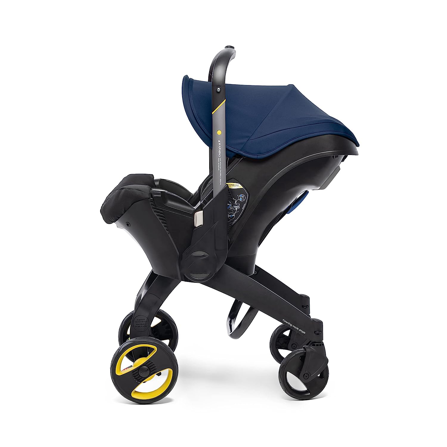 Infant Car Seat & Latch Base - Rear Facing, Car Seat to Stroller in Seconds - US Version, Nitro Black