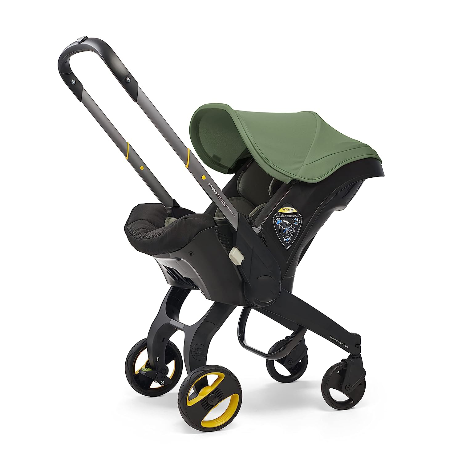 Infant Car Seat & Latch Base - Rear Facing, Car Seat to Stroller in Seconds - US Version, Nitro Black