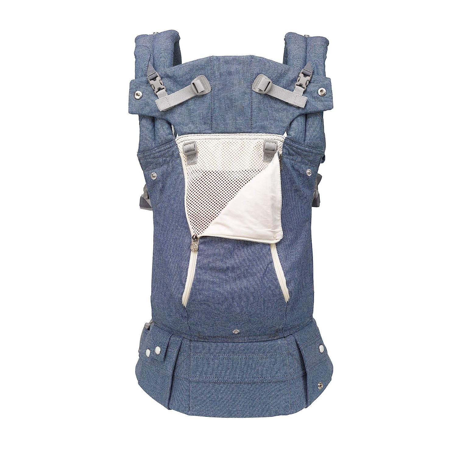 Complete All Seasons Ergonomic 6-in-1 Baby Carrier Newborn to Toddler - with Lumbar Support - for Children 7-45 Pounds - 360 Degree Baby Wearing - Inward & Outward Facing - Stone