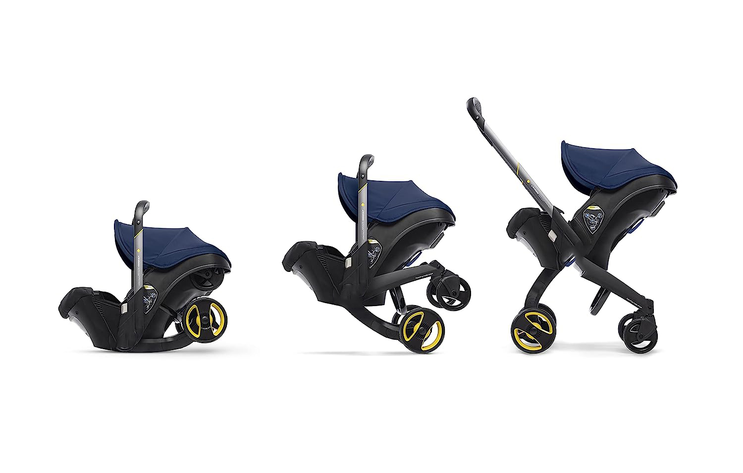 Infant Car Seat & Latch Base - Rear Facing, Car Seat to Stroller in Seconds - US Version, Nitro Black