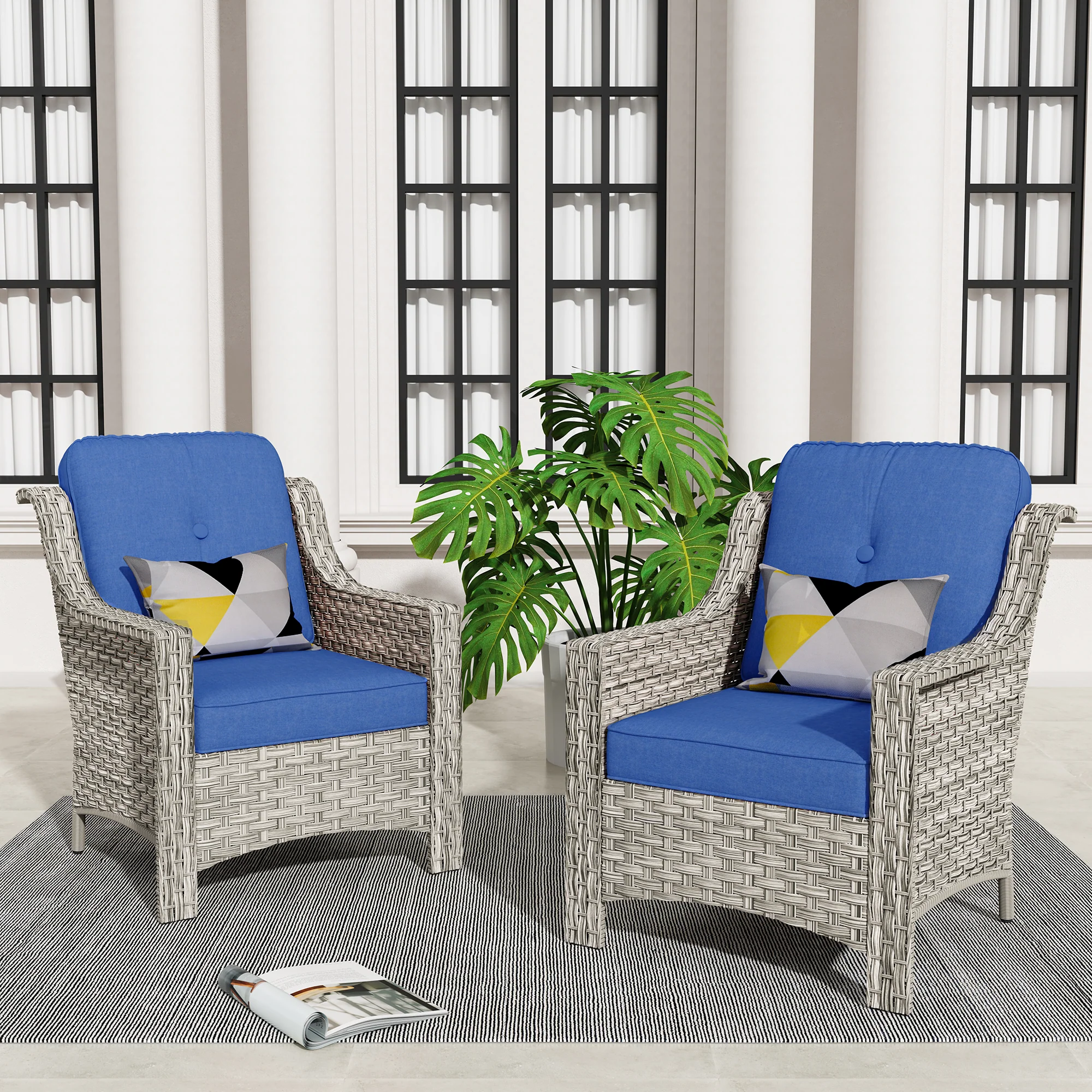 Ovios Outdoor Single Chair * 2,PAD Series