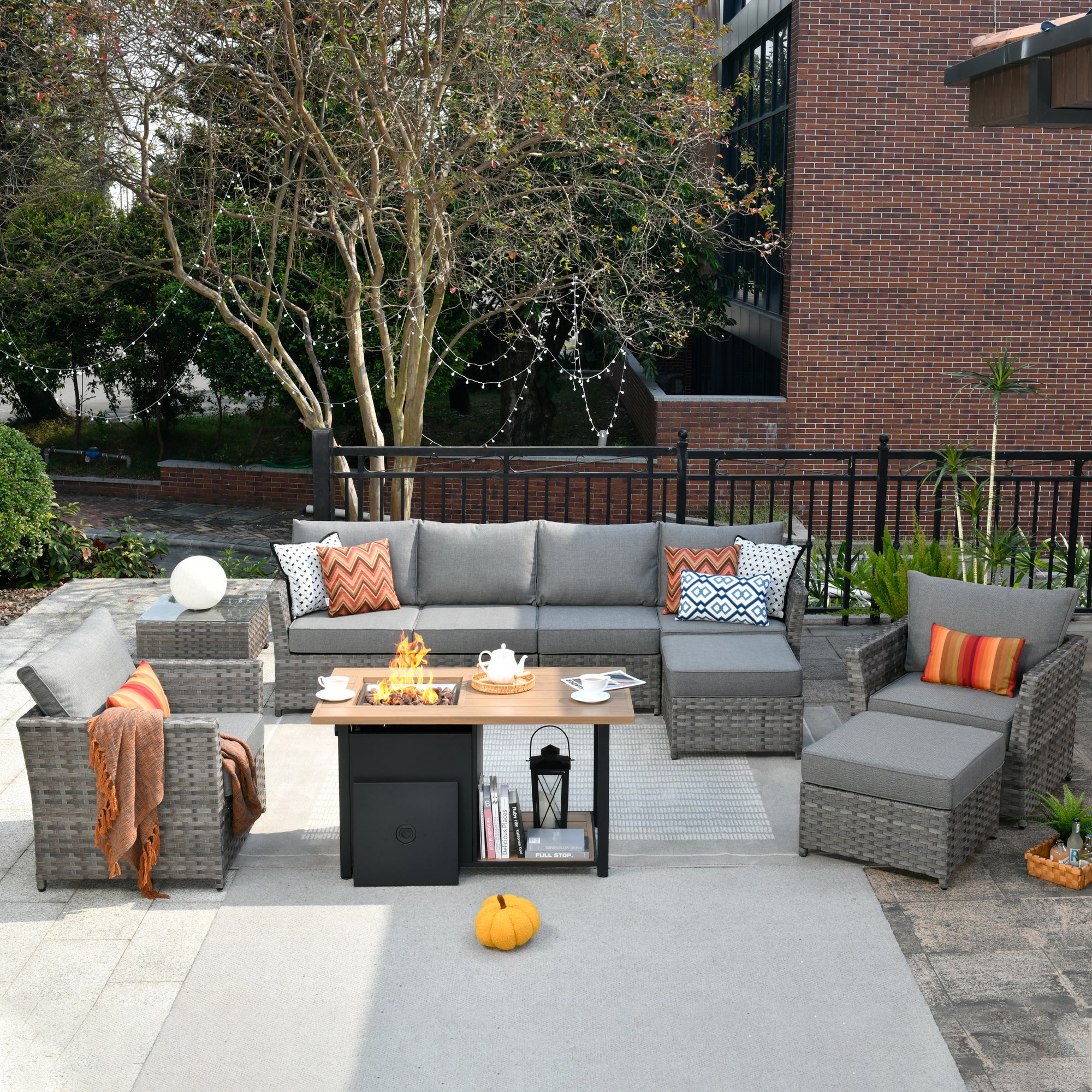 Ovios Patio Furniture Set 10-Piece include 42