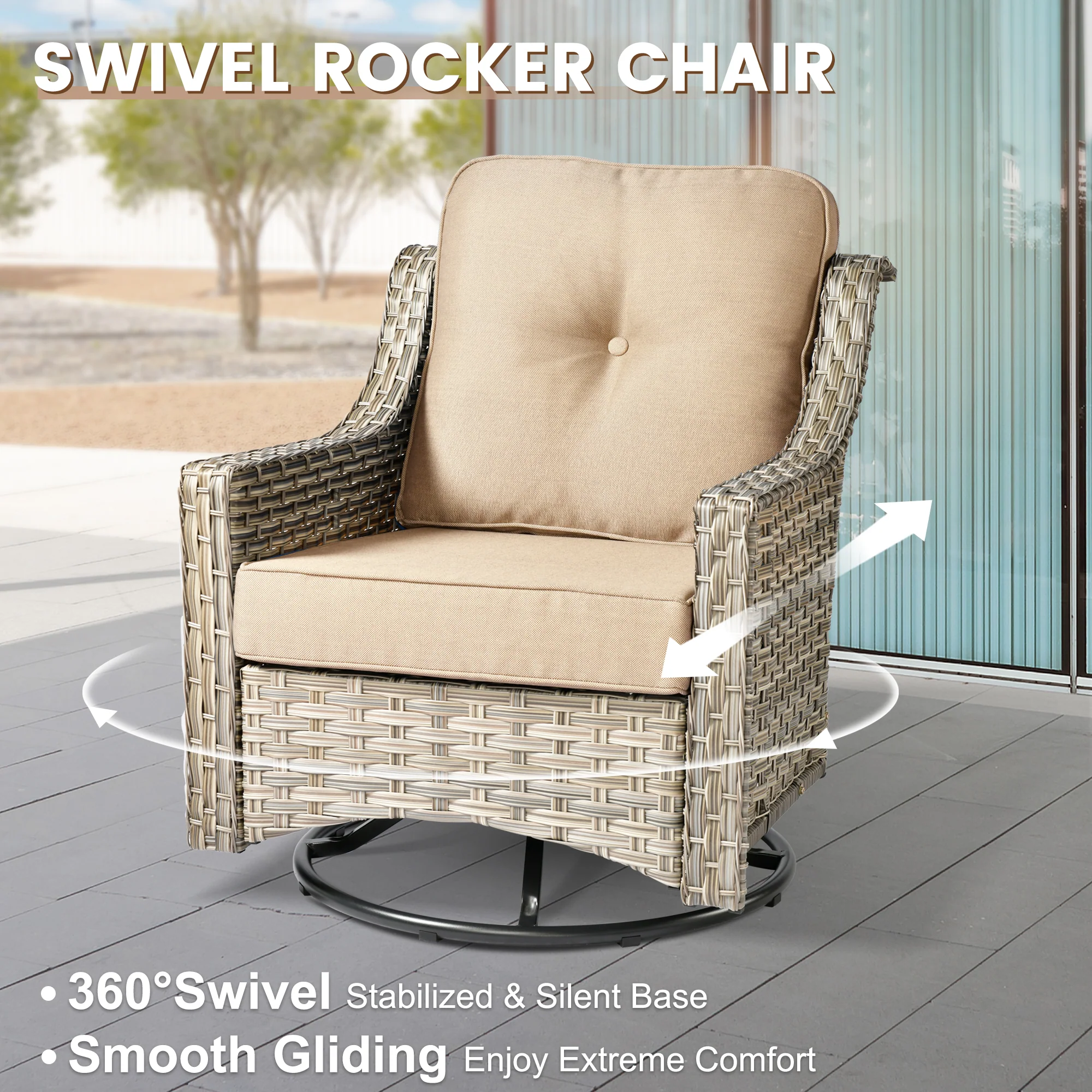 SKT Series - Sectional Outdoor Furniture Set 8-Piece