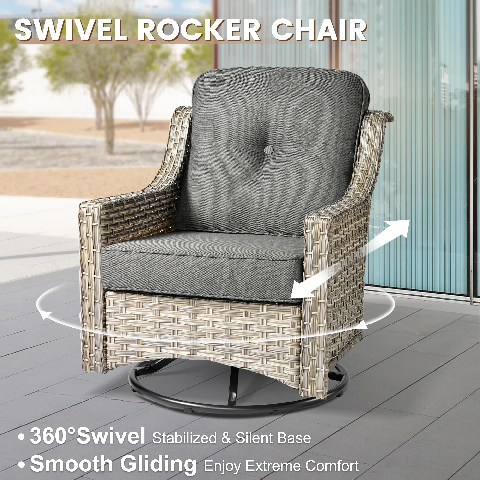 SKT Series - Sectional Outdoor Furniture Set 8-Piece