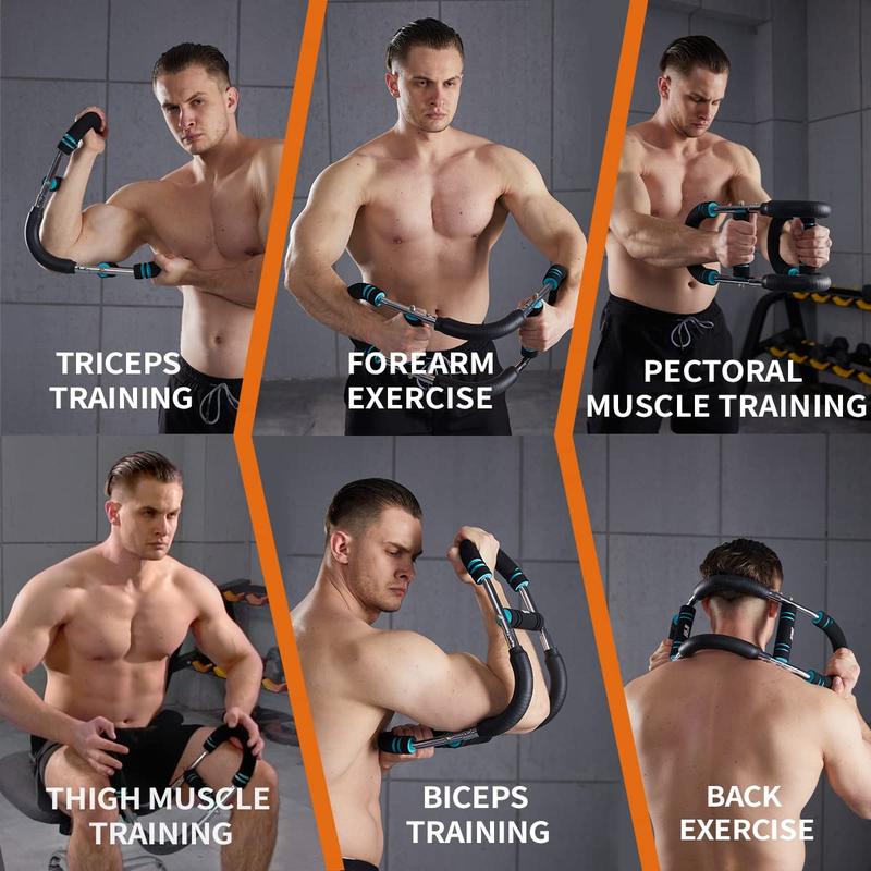 HOTWAVE Arm Trainer Chest workout Strengthen Chest and Arm Muscles Men's Fitness Trainer Detachable Portable Spring Resistance Home Fitness Equipment