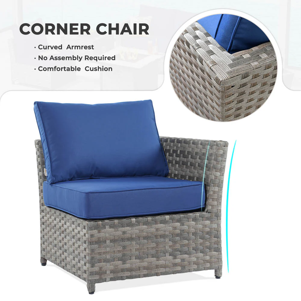 Ovios New Rimaru Series Patio Furniture Set 10-Piece include 42