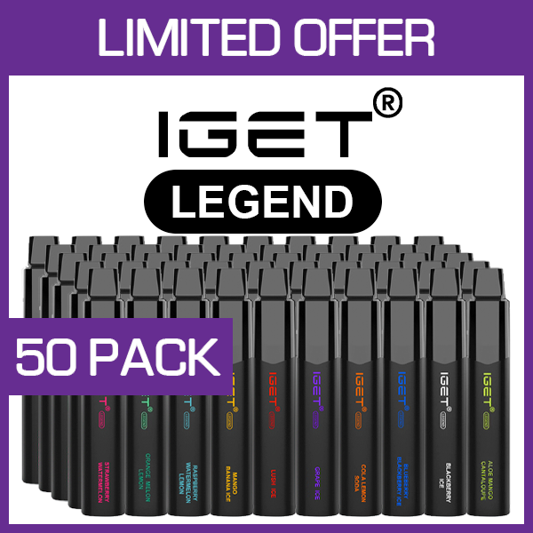 IGET LEGEND – 4000 PUFFS  – 50 PACK