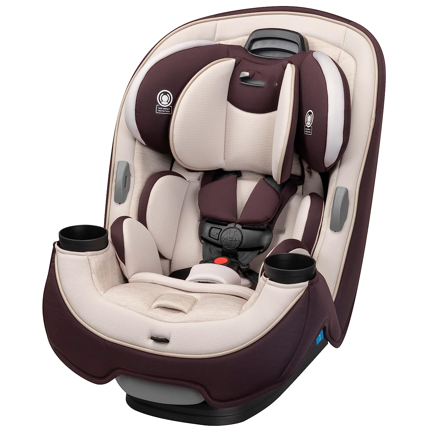 Safety 1st Grow and Go All-in-One Convertible Car Seat, Rear-facing 5-40 pounds, Forward-facing 22-65 pounds, and Belt-positioning booster 40-100 pounds, Carbon Wave