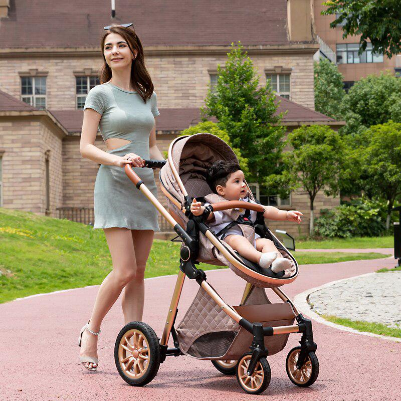 Perfect Pink Premium 3-in-1 Baby Stroller