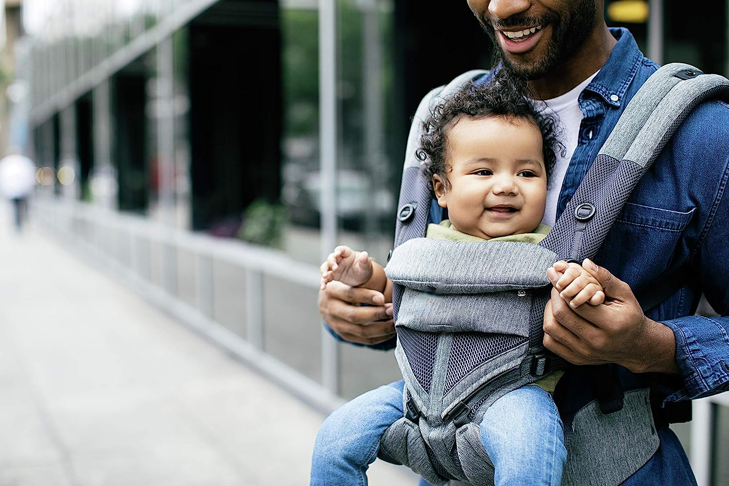 360 All-Position Baby Carrier for Newborn to Toddler with Lumbar Support & Cool Air Mesh (7-45 Lb), Pearl Grey