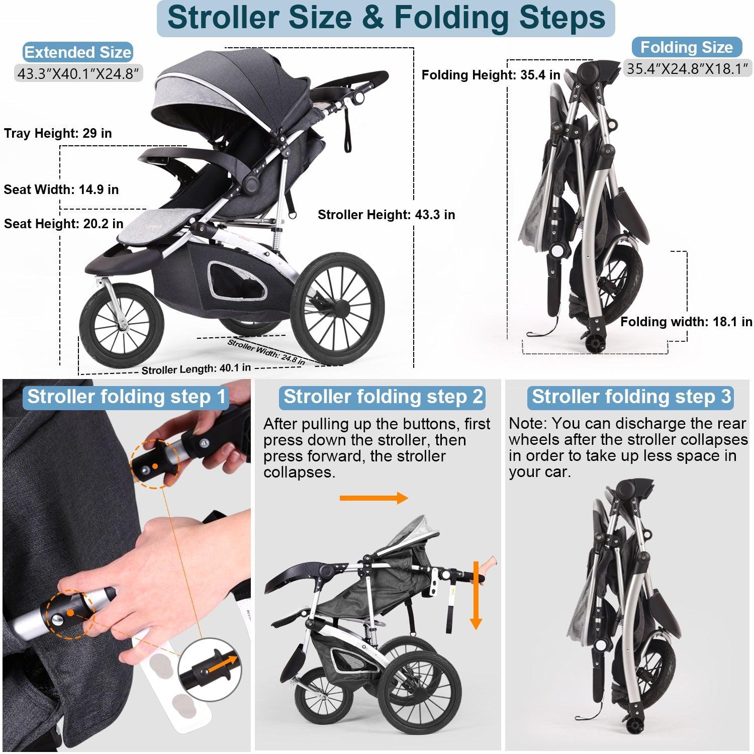 2023 Maternity Single Toddler Jogging Stroller