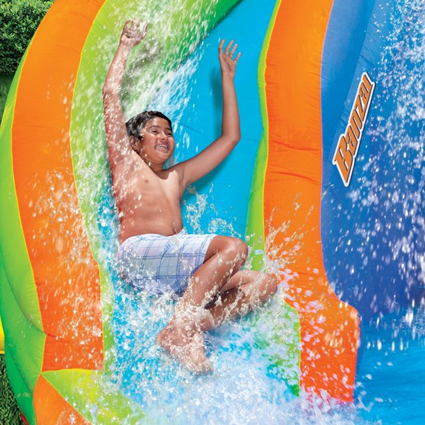 Banzai Adventure Club Outdoor Inflatable Water Park & Dual Slides, Ages 5 & Up, Unisex