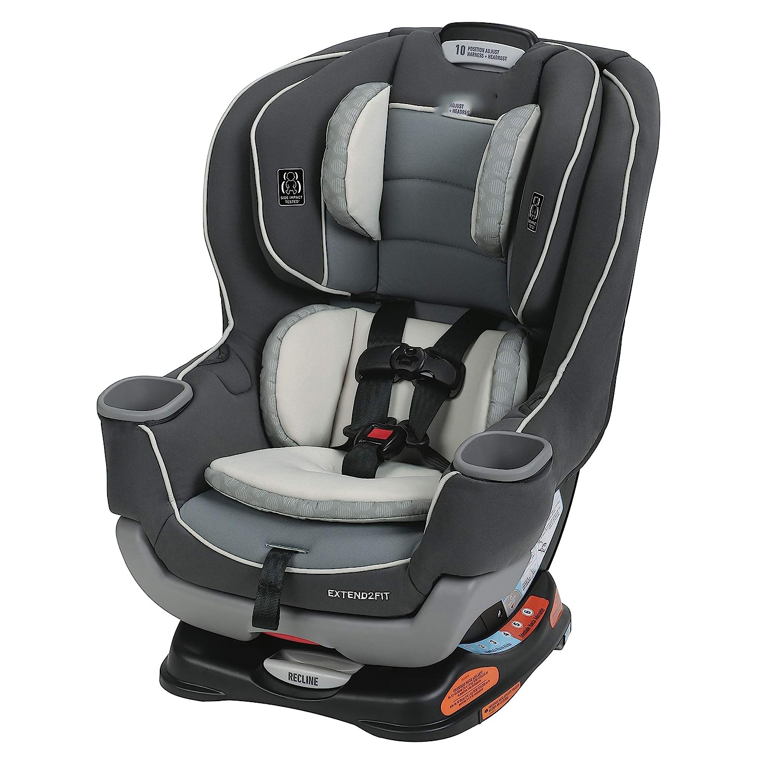 Extend2Fit Convertible Car Seat, Ride Rear Facing Longer with Extend2Fit, Gotham