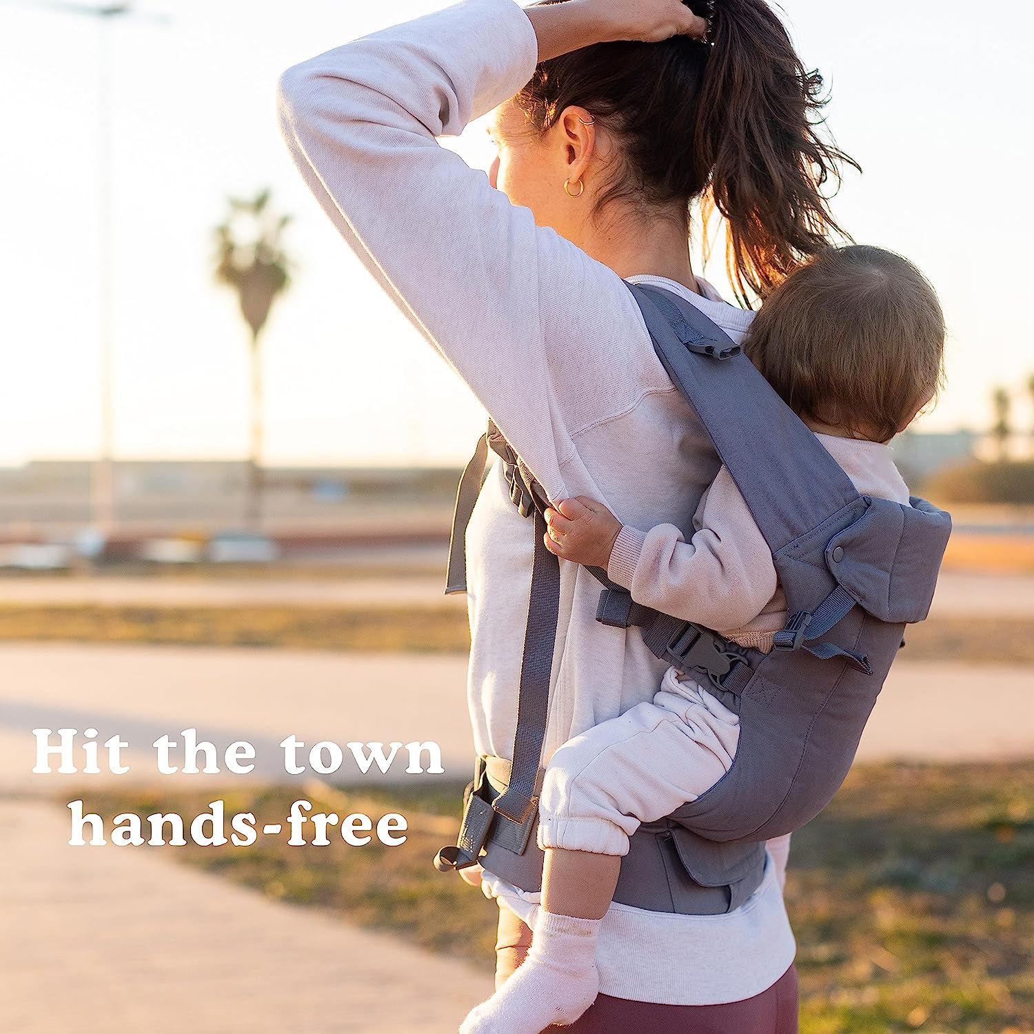 Baby Carrier Newborn to Toddler - All Positions Baby Body Carrier, Baby Carrier Backpack & Baby Front Carrier with Adjustable Seat, Ergonomic Baby Holder Carrier 7-35 lbs (Navy)