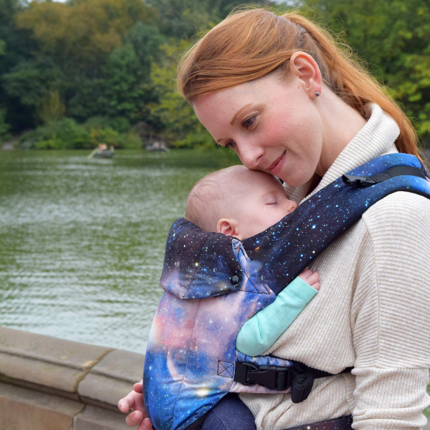 Baby Carrier Newborn to Toddler - All Positions Baby Body Carrier, Baby Carrier Backpack & Baby Front Carrier with Adjustable Seat, Ergonomic Baby Holder Carrier 7-35 lbs (Navy)