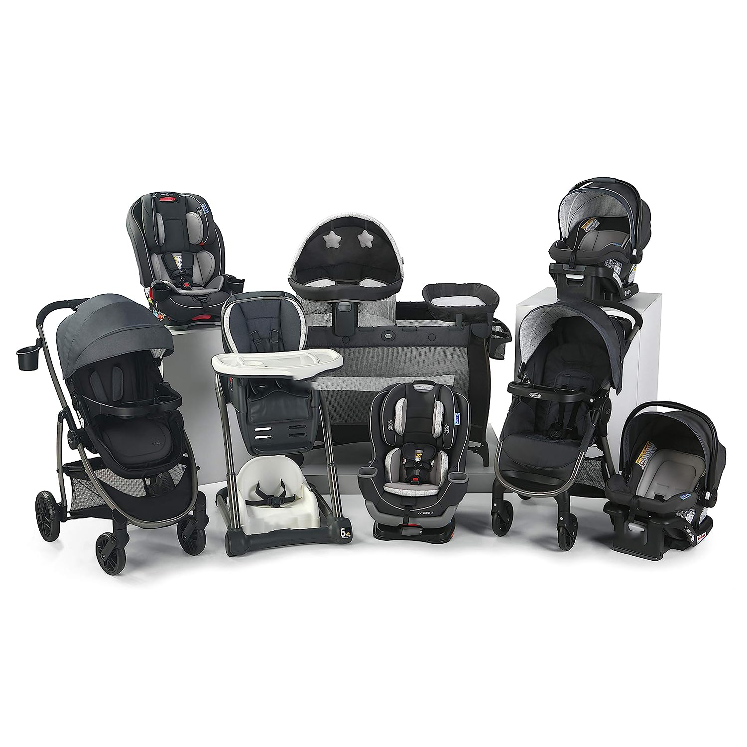 Slimfit 3 in 1 Car Seat -Slim & Comfy Design Saves Space in Your Back Seat, Darcie, One Size