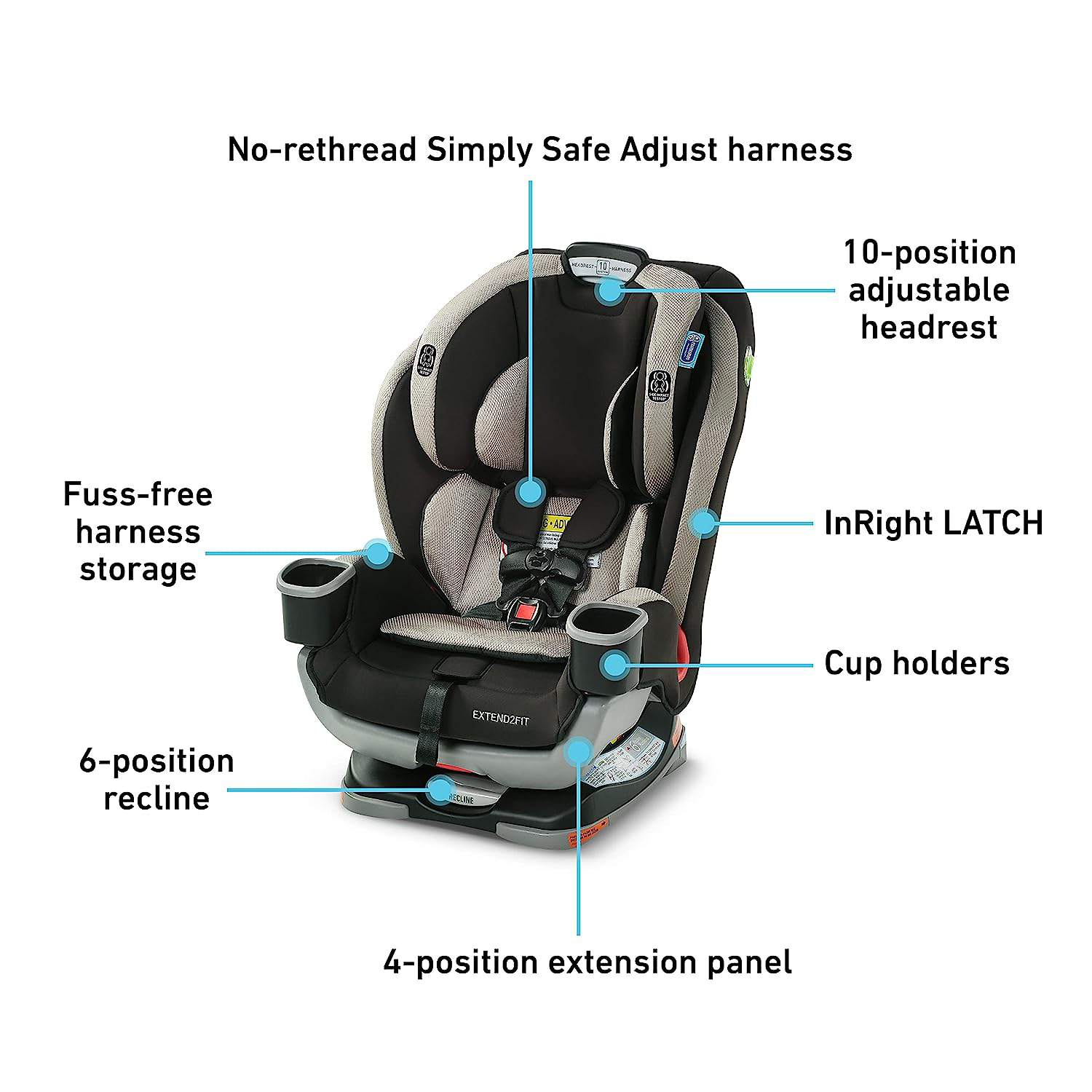 Extend2Fit 3-in-1 Car Seat, Norah