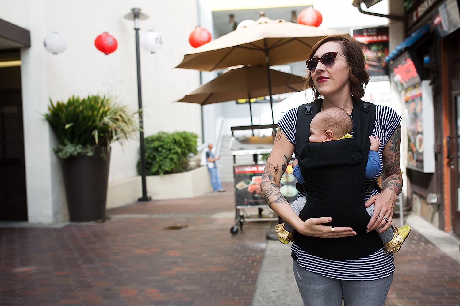 Baby Carrier Newborn to Toddler - All Positions Baby Body Carrier, Baby Carrier Backpack & Baby Front Carrier with Adjustable Seat, Ergonomic Baby Holder Carrier 7-35 lbs (Navy)