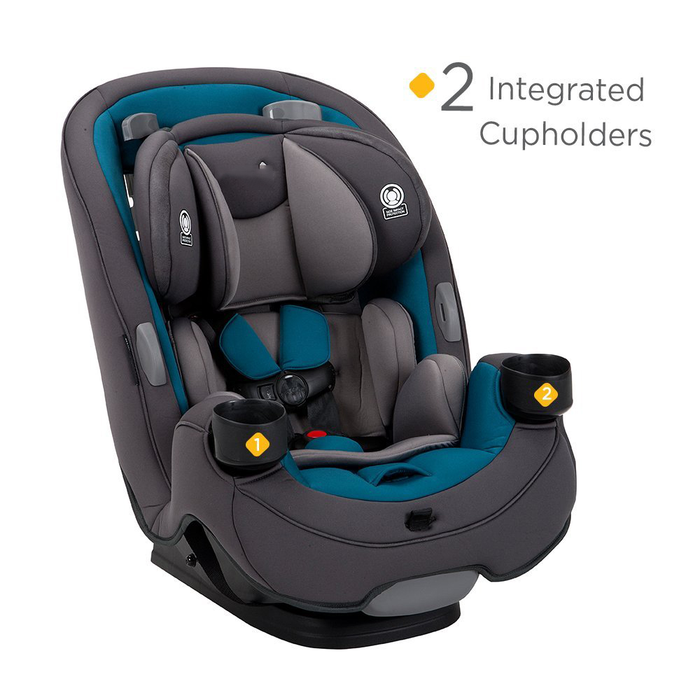 Safety 1st Grow and Go All-in-One Convertible Car Seat, Rear-facing 5-40 pounds, Forward-facing 22-65 pounds, and Belt-positioning booster 40-100 pounds, Carbon Wave