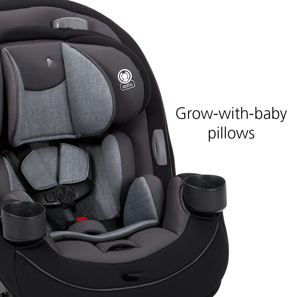Safety 1st Grow and Go All-in-One Convertible Car Seat, Rear-facing 5-40 pounds, Forward-facing 22-65 pounds, and Belt-positioning booster 40-100 pounds, Carbon Wave