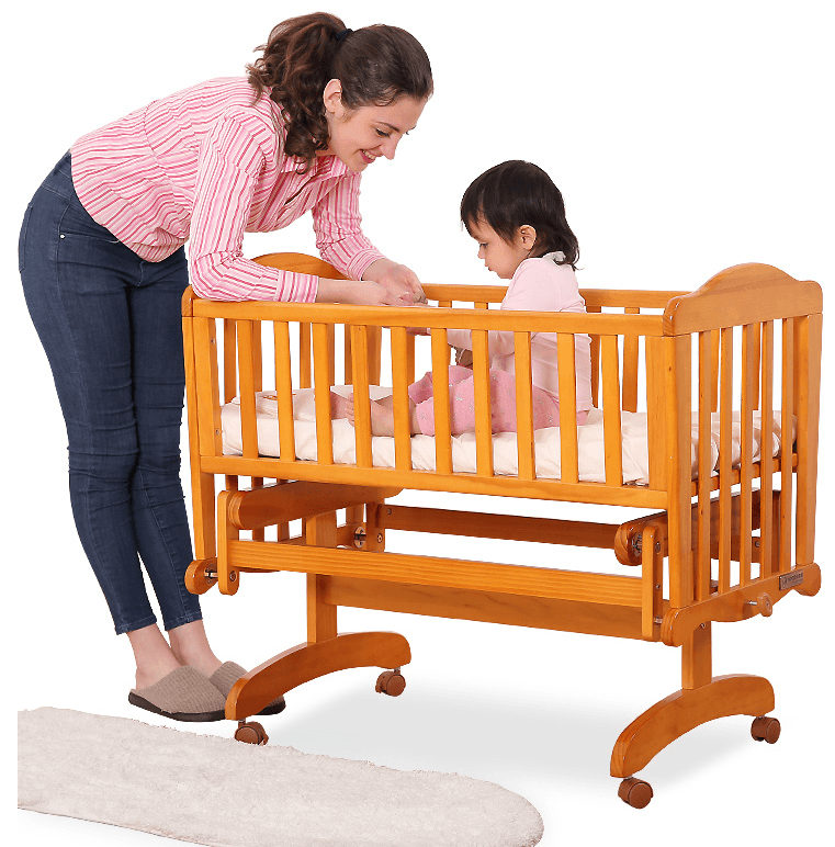 New Born Adjustable Baby Cot Multifunction Solid Wood Bedroom,babies and Kids Modern
