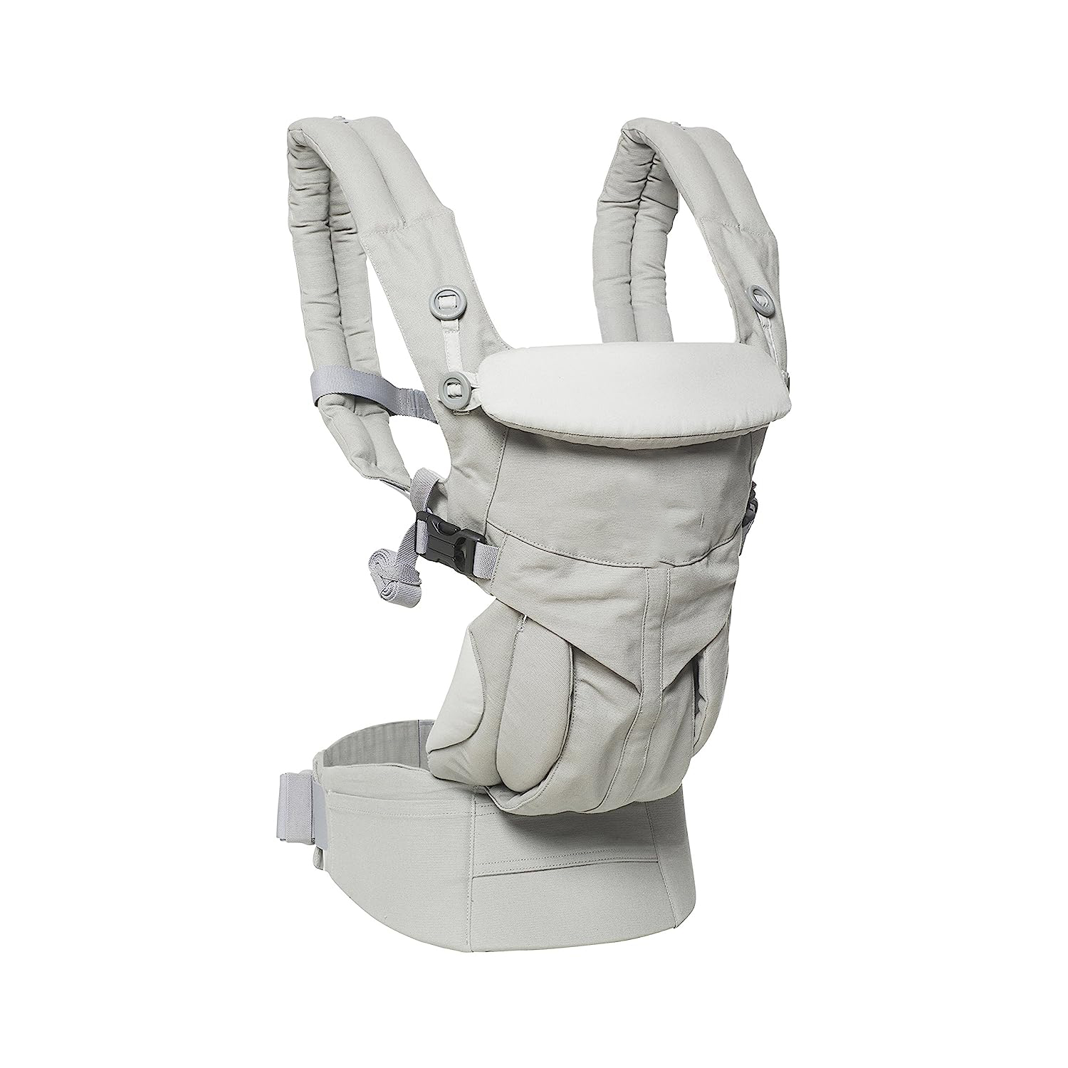360 All-Position Baby Carrier for Newborn to Toddler with Lumbar Support (7-45 Pounds), Pearl Grey, One Size (Pack of 1)