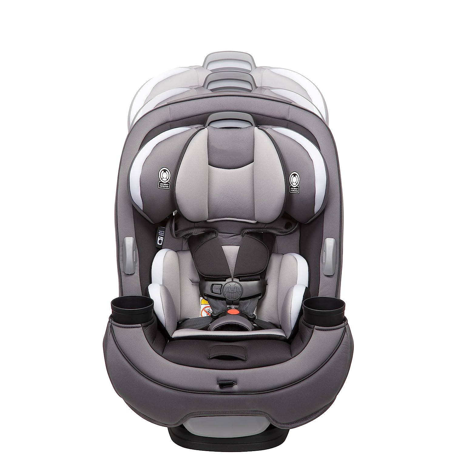 Safety 1st Grow and Go All-in-One Convertible Car Seat, Rear-facing 5-40 pounds, Forward-facing 22-65 pounds, and Belt-positioning booster 40-100 pounds, Carbon Wave