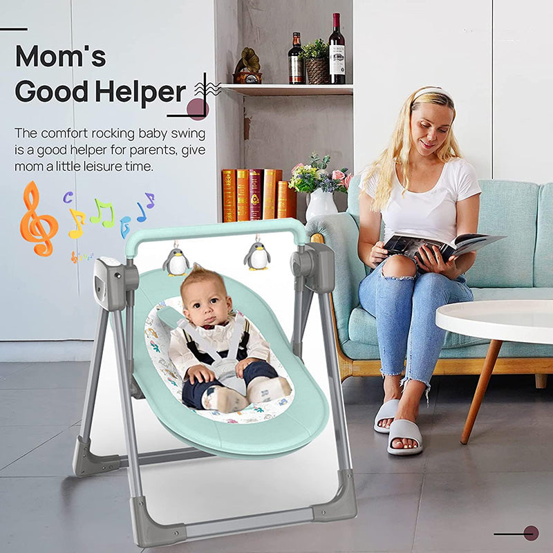 Electric Baby Swing Portable Electric Baby Rocker Baby Rocking Chair With Remote Control