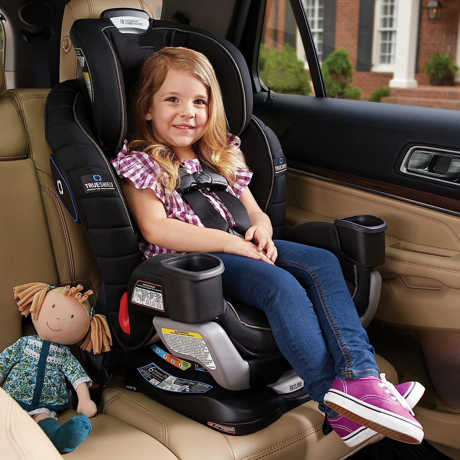 Extend2Fit Convertible Car Seat, Ride Rear Facing Longer with Extend2Fit, Gotham