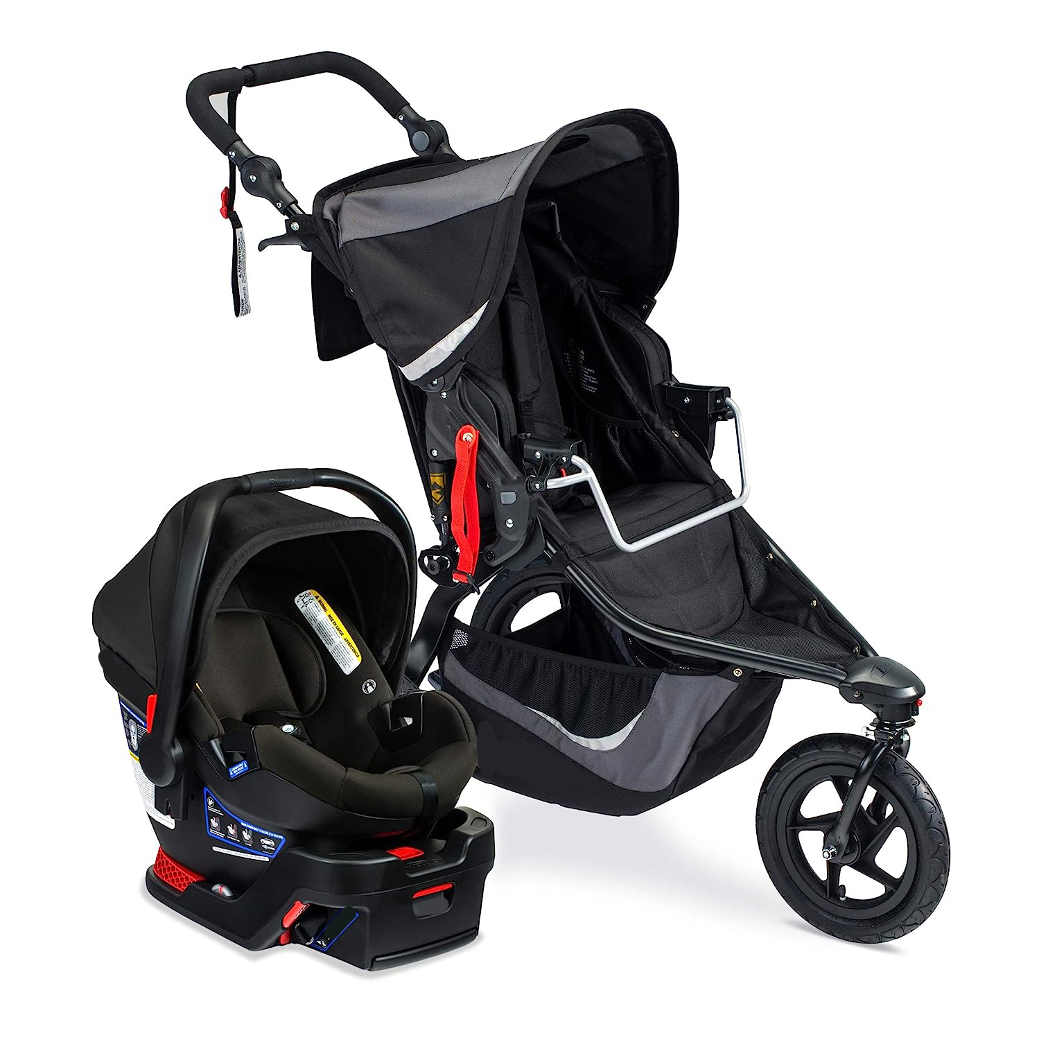 Gear Revolution Flex 3.0 Jogging Stroller, Lunar - Ultra-Reflective Accents