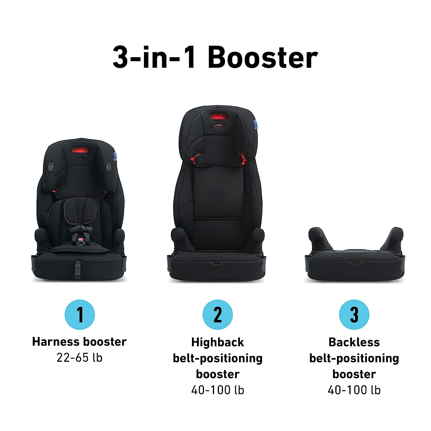 Tranzitions 3 in 1 Harness Booster Seat, Proof