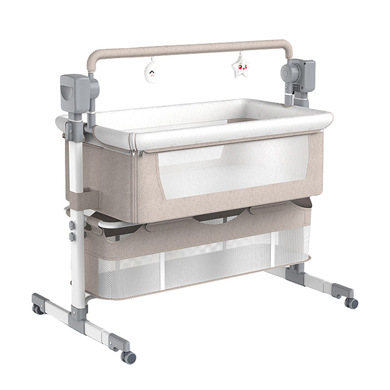 Electric Baby Crib Cradle Newborn Movable Rocking Bed Smart Portable Crib with Mosquito Net