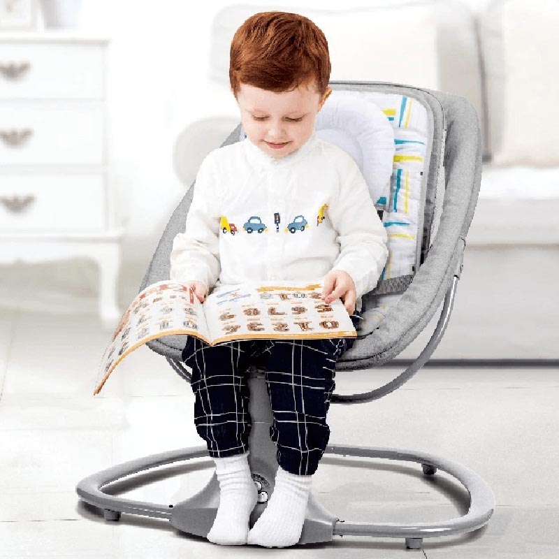 Premium 3-in-1 Electric Baby Swing Rocker Chair Adjustable Infant Reclining Cradle