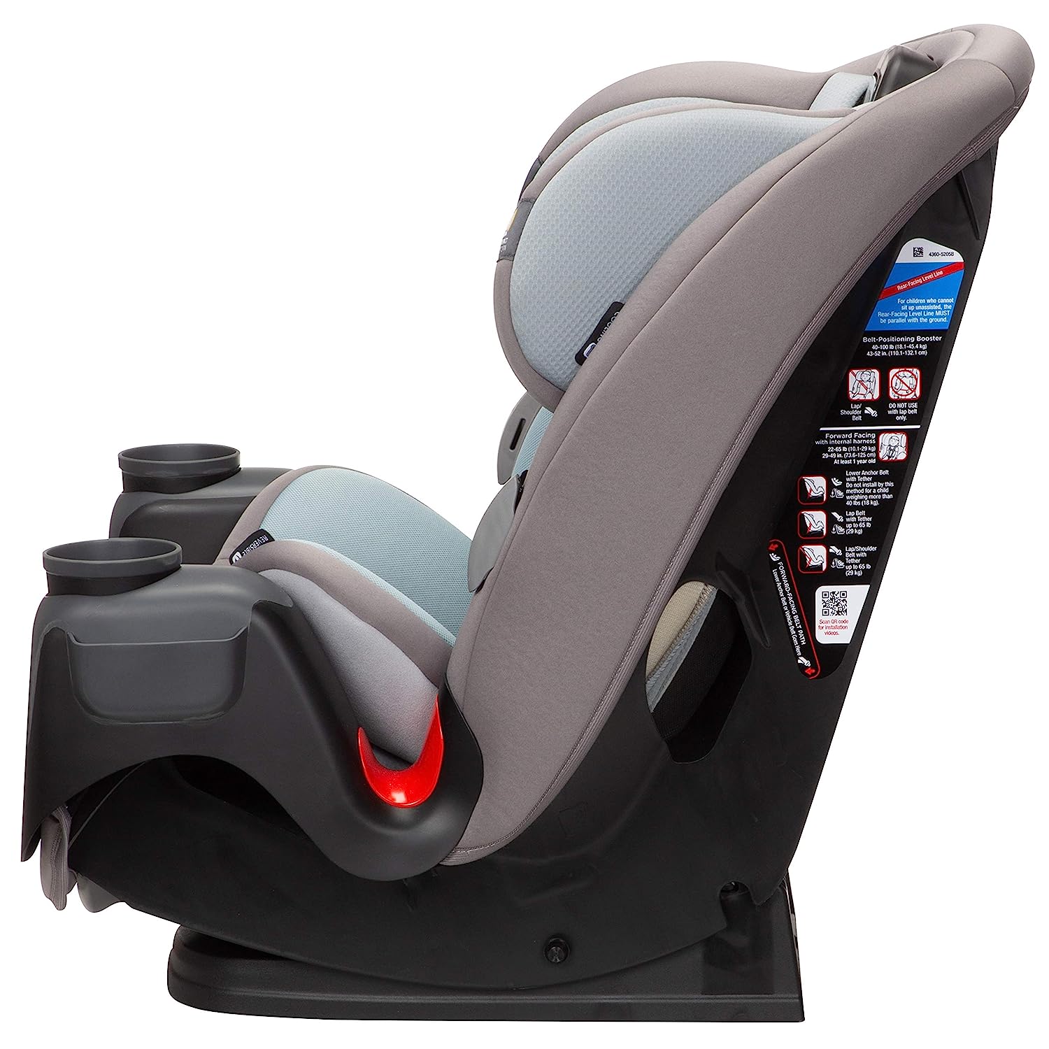 Safety 1st Grow and Go All-in-One Convertible Car Seat, Rear-facing 5-40 pounds, Forward-facing 22-65 pounds, and Belt-positioning booster 40-100 pounds, Carbon Wave