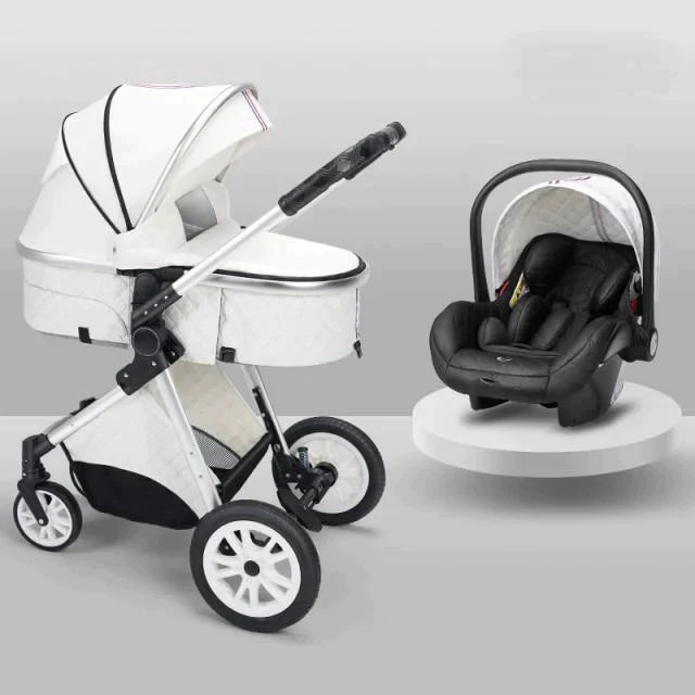 3 in 1 Luxury Baby Stroller (Free Car Seat)
