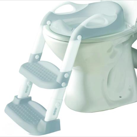 Baby Potty Training Seat with 2 Step Ladderfor Toddlers-Soft Cushioned Seat & SplashGuard, Adjustable Height