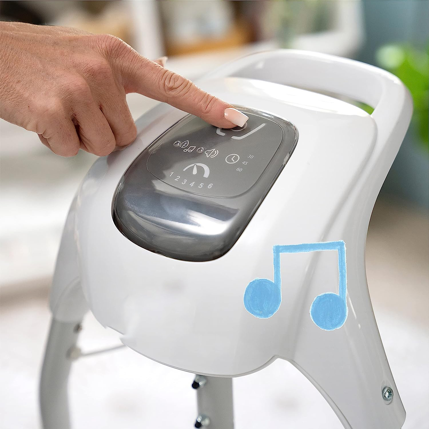 Lightweight Compact 6-Speed Multi-Direction Baby Swing, Vibrations & Nature Sounds, 0-9 Months 6-20 lbs (Pink Cassidy)