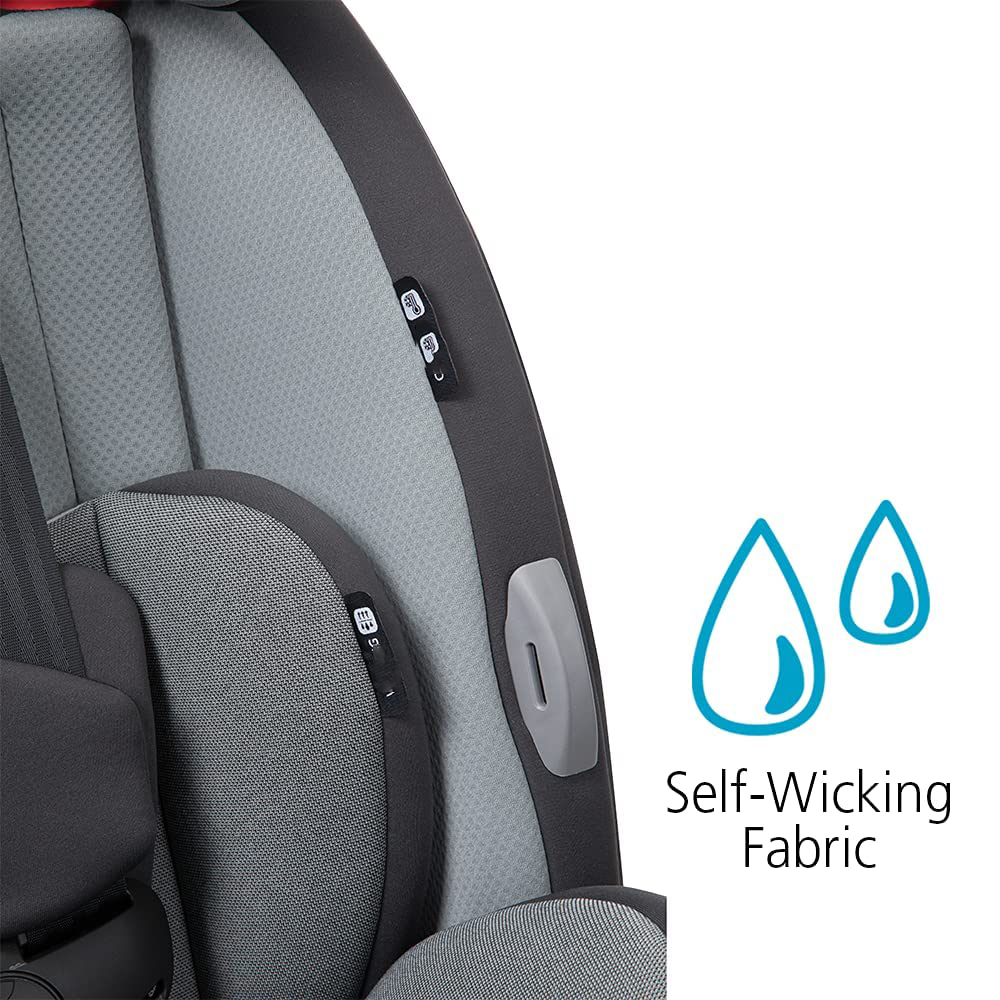 Safety 1st Grow and Go All-in-One Convertible Car Seat, Rear-facing 5-40 pounds, Forward-facing 22-65 pounds, and Belt-positioning booster 40-100 pounds, Carbon Wave