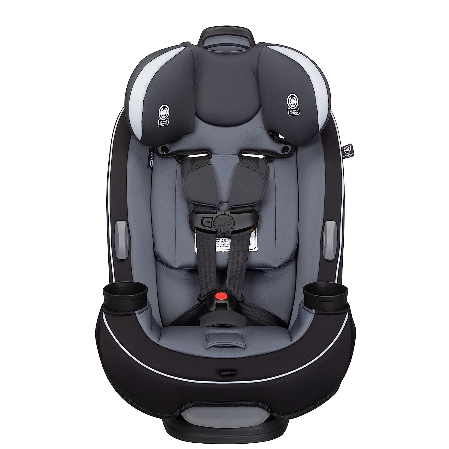 Safety 1st Grow and Go All-in-One Convertible Car Seat, Rear-facing 5-40 pounds, Forward-facing 22-65 pounds, and Belt-positioning booster 40-100 pounds, Carbon Wave
