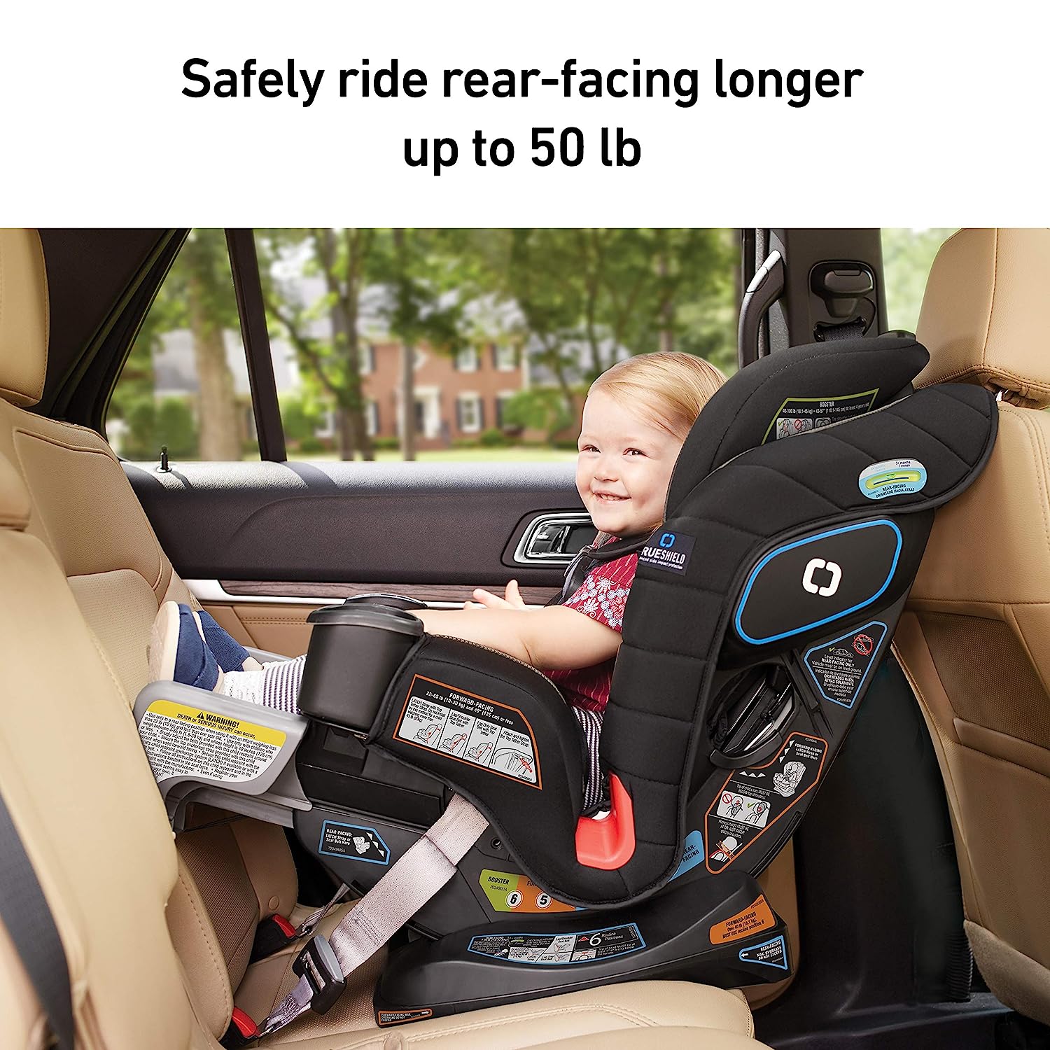 Extend2Fit Convertible Car Seat, Ride Rear Facing Longer with Extend2Fit, Gotham