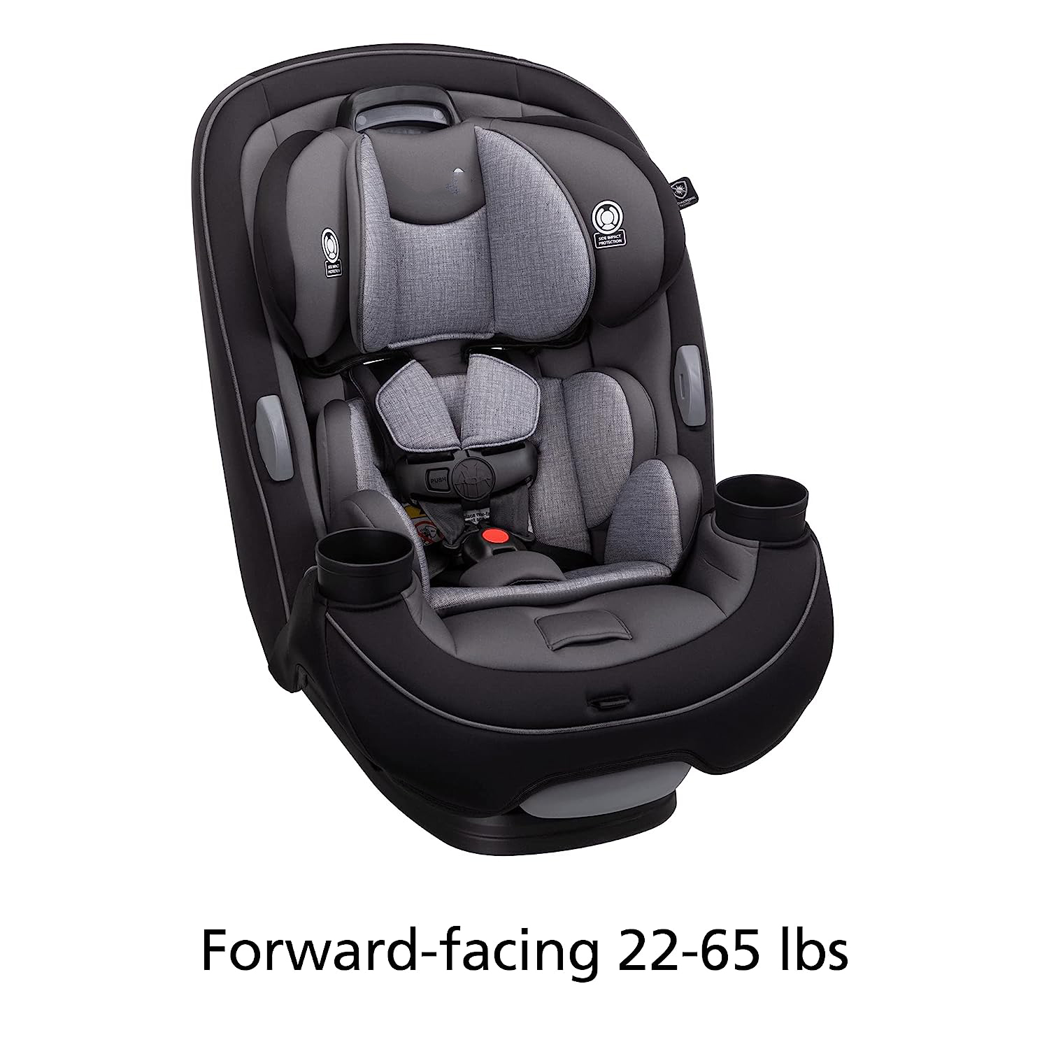 Safety 1st Grow and Go All-in-One Convertible Car Seat, Rear-facing 5-40 pounds, Forward-facing 22-65 pounds, and Belt-positioning booster 40-100 pounds, Carbon Wave