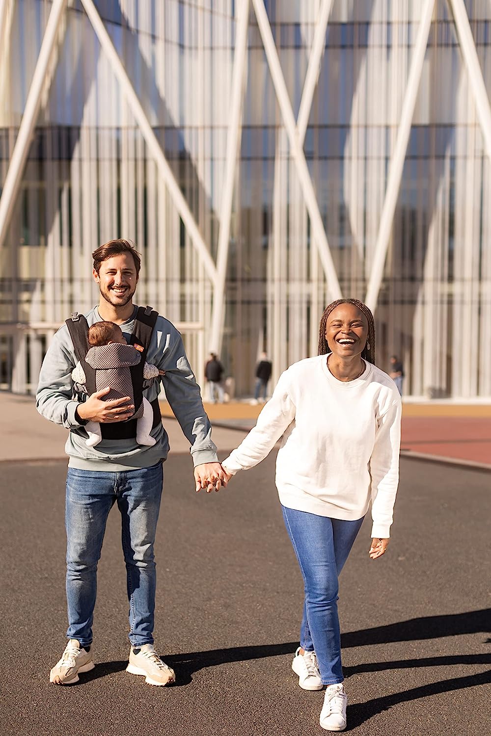 Baby Carrier Newborn to Toddler - All Positions Baby Body Carrier, Baby Carrier Backpack & Baby Front Carrier with Adjustable Seat, Ergonomic Baby Holder Carrier 7-35 lbs (Navy)