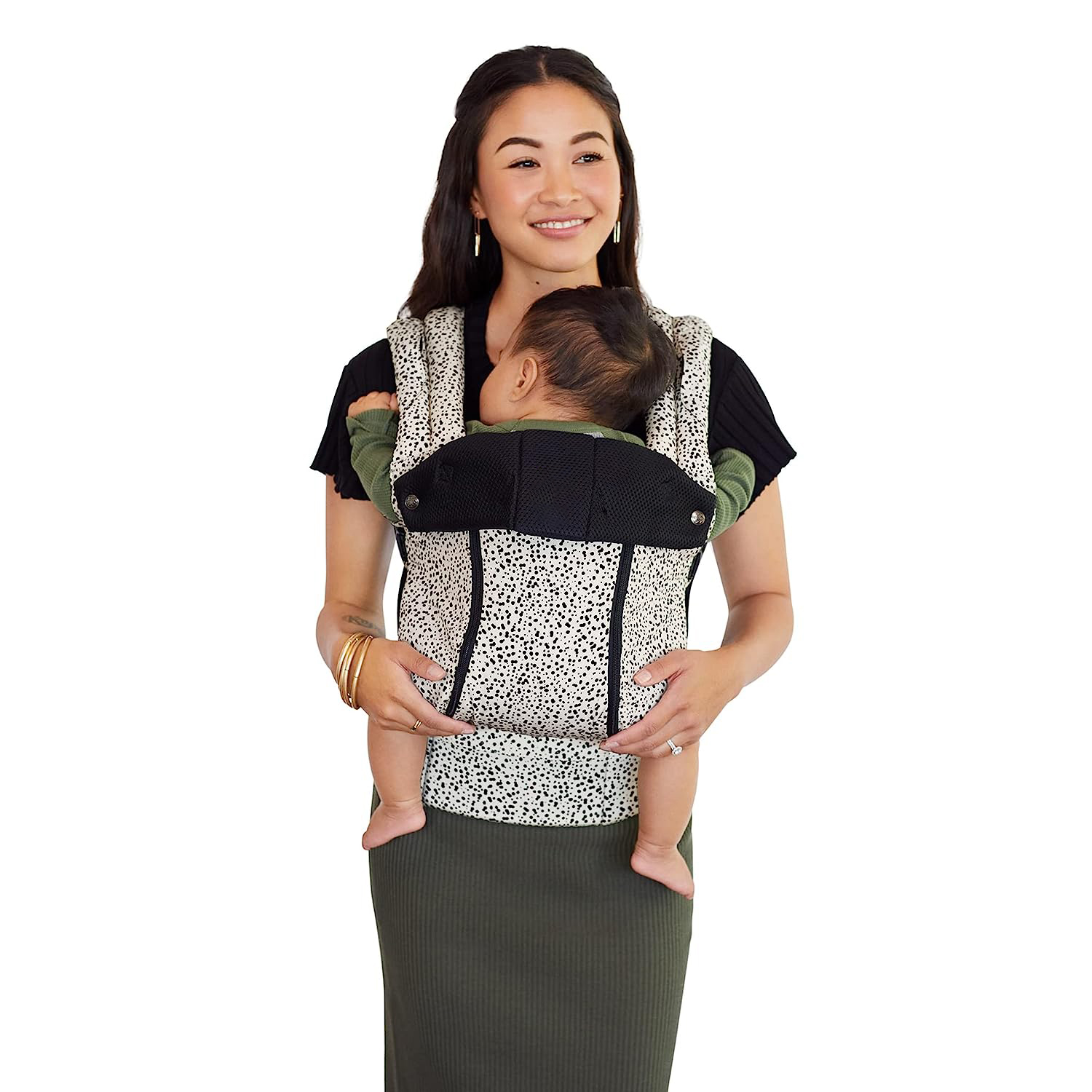Complete All Seasons Ergonomic 6-in-1 Baby Carrier Newborn to Toddler - with Lumbar Support - for Children 7-45 Pounds - 360 Degree Baby Wearing - Inward & Outward Facing - Stone