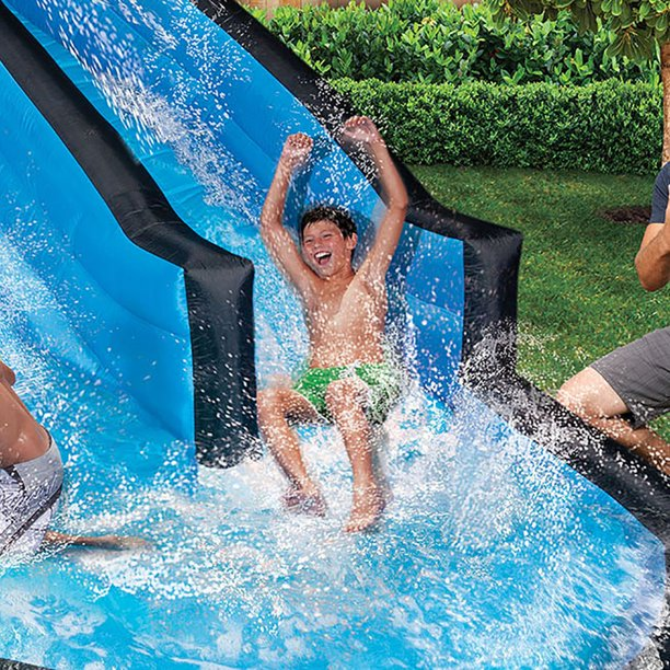 Banzai Battle Blast Inflatable Outdoor Water Park & Slide, Ages 5 & Up, Unisex