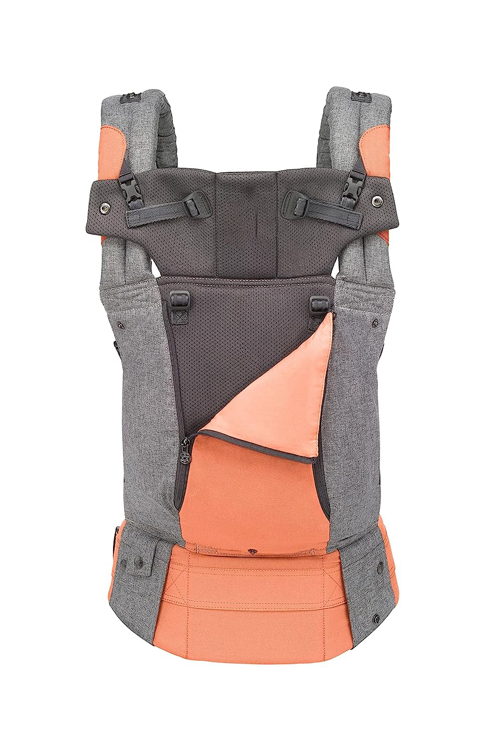 Complete All Seasons Ergonomic 6-in-1 Baby Carrier Newborn to Toddler - with Lumbar Support - for Children 7-45 Pounds - 360 Degree Baby Wearing - Inward & Outward Facing - Stone