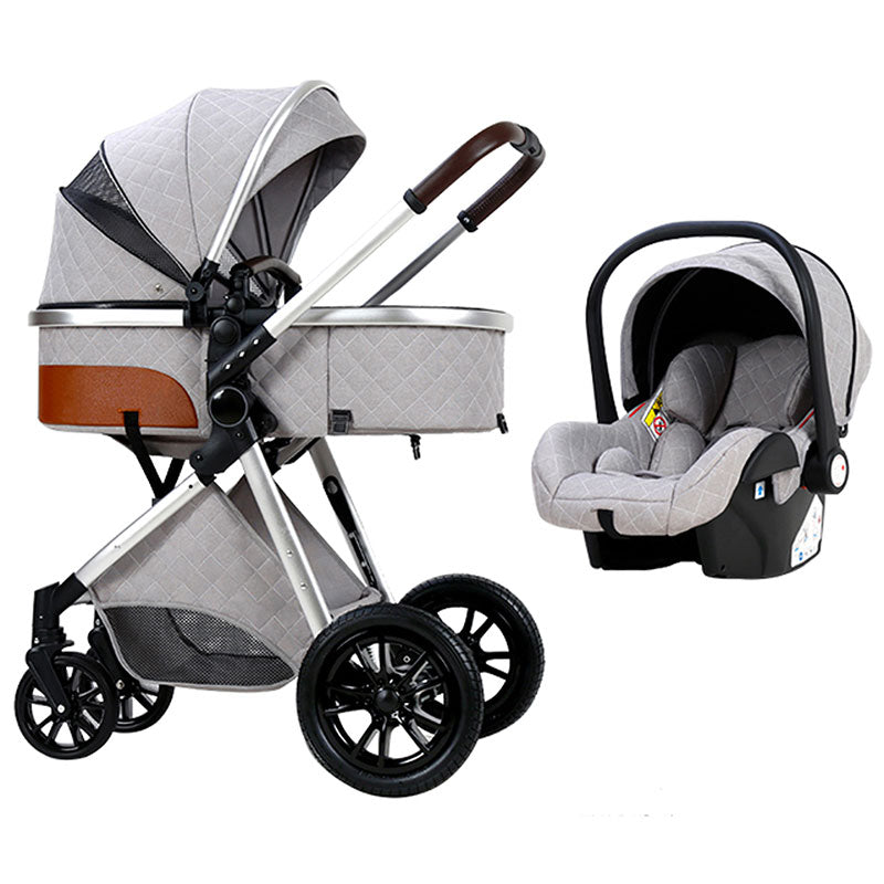 Baby Stroller for Toddler Foldable Pushchair with with Car Seat Portable Travel Stroller