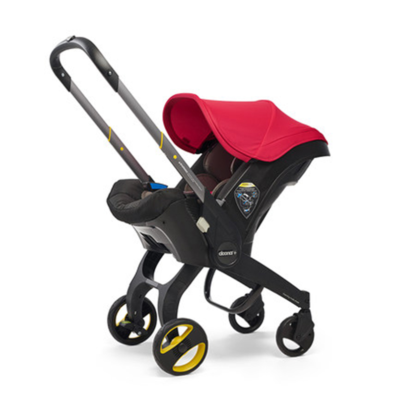 Newborn 4-in-1 Folding Stroller with One-Touch Car Storage, Infant Car Seat